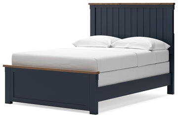 Landocken Brown/Blue Full Panel Youth Bed - Ornate Home