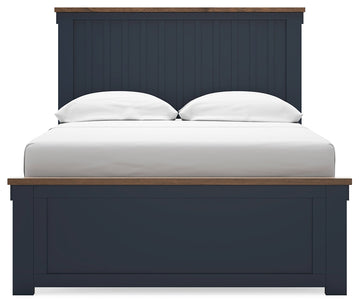 Landocken Brown/Blue Full Panel Youth Bed - Ornate Home