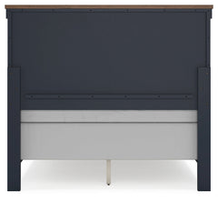 Landocken Brown/Blue Full Panel Youth Bed - Ornate Home