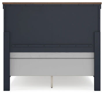 Landocken Brown/Blue Full Panel Youth Bed - Ornate Home