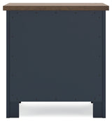 Landocken Brown/Blue Nightstand (Online Special Price) - Ornate Home