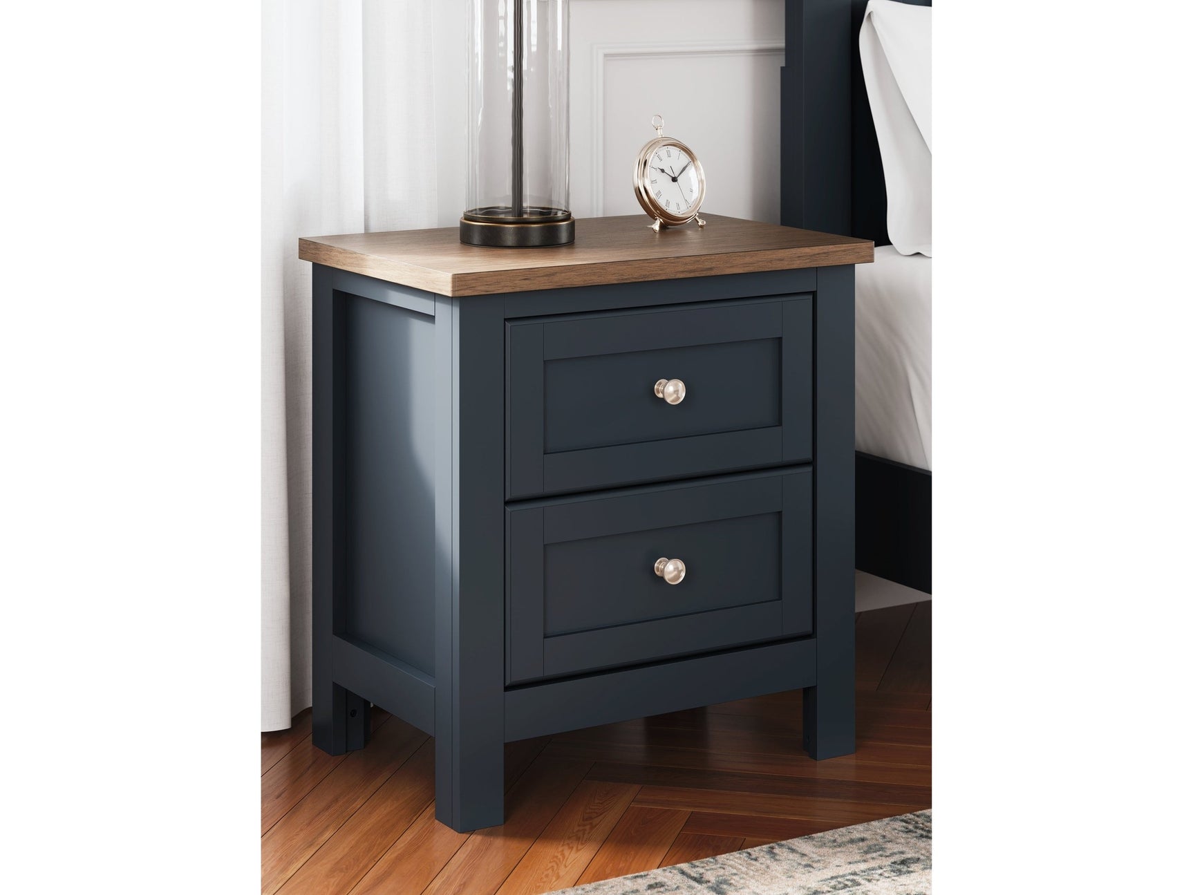 Landocken Brown/Blue Nightstand - Ornate Home