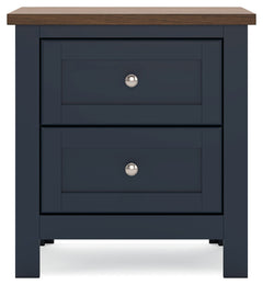 Landocken Brown/Blue Nightstand - Ornate Home