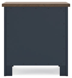 Landocken Brown/Blue Nightstand - Ornate Home