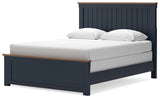 Landocken Brown/Blue Queen Panel Bed (Online Special Price) - Ornate Home