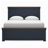 Landocken Brown/Blue Queen Panel Bed (Online Special Price) - Ornate Home