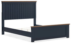 Landocken Brown/Blue Queen Panel Bed - Ornate Home