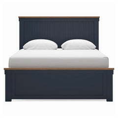 Landocken Brown/Blue Queen Panel Bed - Ornate Home