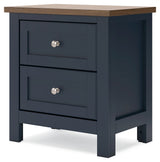 Landocken Brown/Blue Twin Panel Bedroom Set with Chest and Nightstand (Online Special Price) - Ornate Home