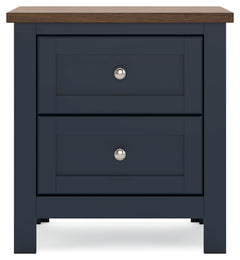 Landocken Brown/Blue Twin Panel Bedroom Set with Dresser, Chest and Nightstand - Ornate Home