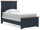 Landocken Brown/Blue Twin Panel Youth Bed (Online Special Price) - Ornate Home