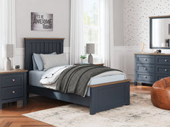Landocken Brown/Blue Twin Panel Youth Bed - Ornate Home