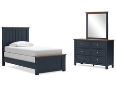 Landocken Twin Panel Bedroom Set with Dresser and Mirror - Ornate Home
