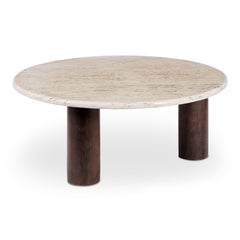 Landon Beige Travertine Coffee Table - Ornate Home