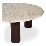 Landon Beige Travertine Coffee Table - Ornate Home