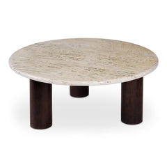 Landon Beige Travertine Coffee Table - Ornate Home