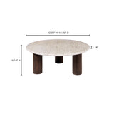 Landon Beige Travertine Coffee Table - Ornate Home