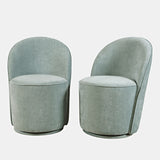 Landon Blue Swivel Dining Chair (Set of 2) - Ornate Home