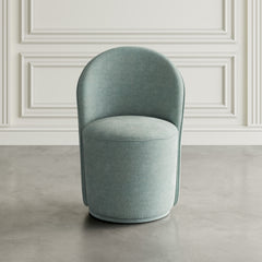 Landon Blue Swivel Dining Chair (Set of 2) - Ornate Home