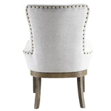 Landon Gray Linen Dining Chair / 1pc - Ornate Home