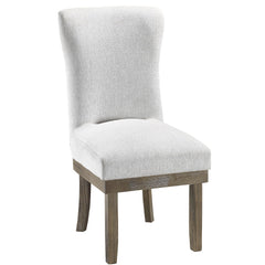 Landon Gray Linen Side Chair / 2pc - Ornate Home