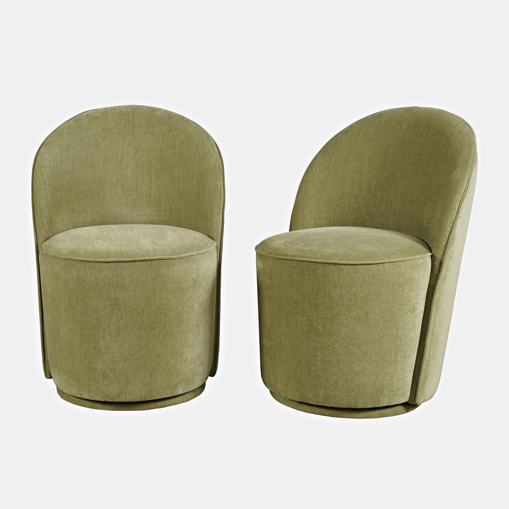 Landon Green Swivel Dining Chair (Set of 2) - Ornate Home
