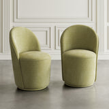 Landon Green Swivel Dining Chair (Set of 2) - Ornate Home