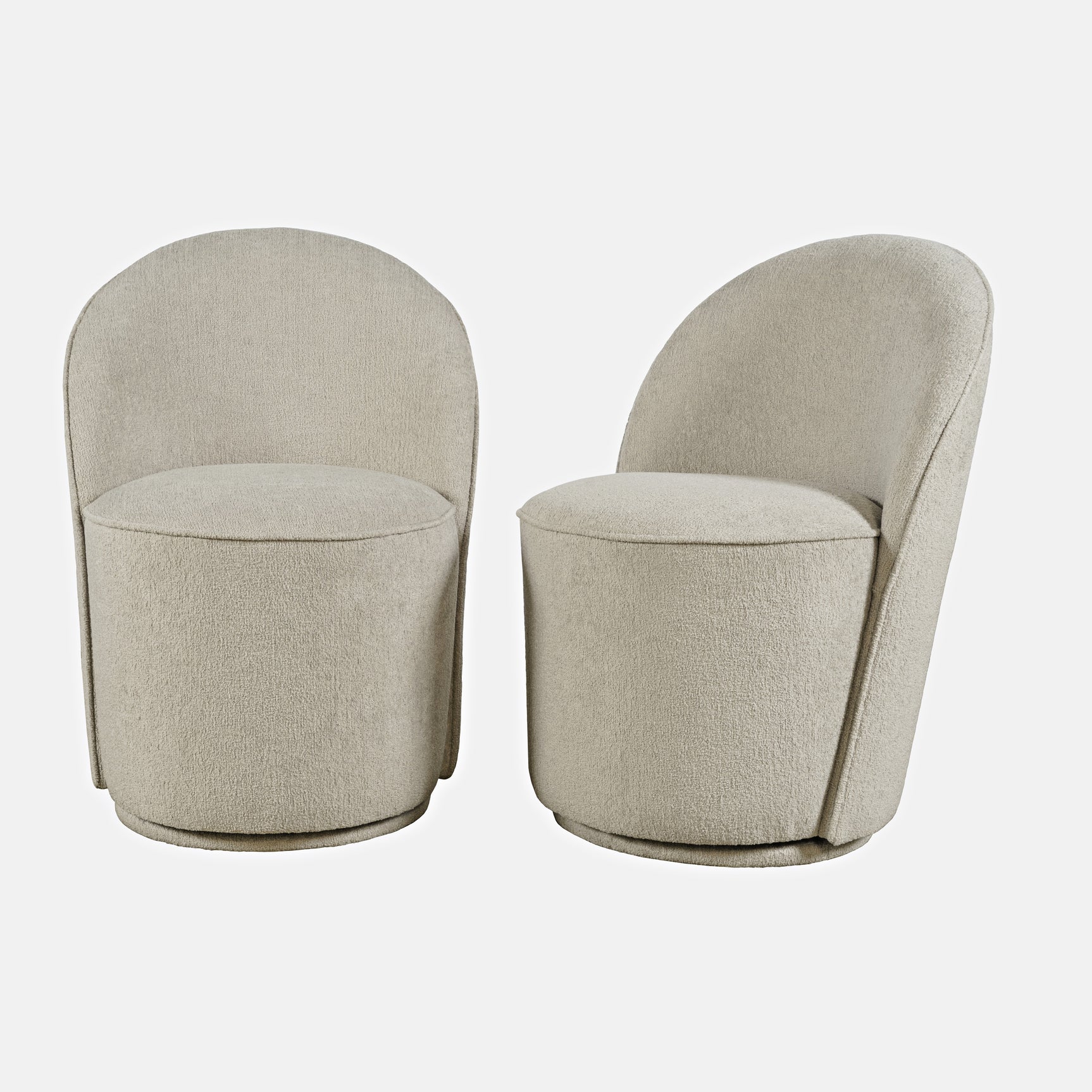 Landon Grey Swivel Dining Chair (Set of 2) - Ornate Home