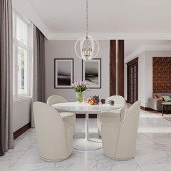 Landon Natural Swivel Dining Chair (Set of 2) - Ornate Home