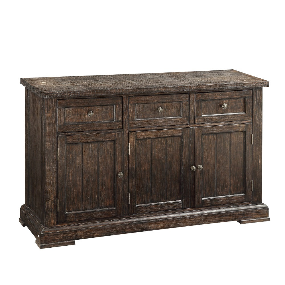 Landon Salvage Brown Server - Ornate Home