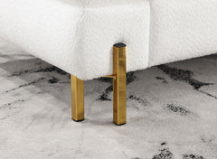 Landovery White/Gold Loveseat - Ornate Home