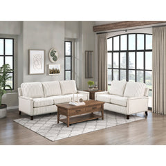 Landrum Beige/Gray Loveseat - Ornate Home