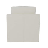 Landry Beige Leather Swivel Chair - Ornate Home