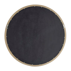 Landry Woodtone Round Light Wood Mirror - Ornate Home