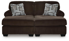 Landsings Chocolate 2-Piece Super Chaise - Ornate Home