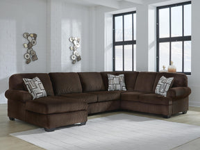 Landsings Chocolate 3-Piece Sectional with Left-Arm Facing Chaise (Online Special Price) - Ornate Home