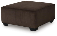 Landsings Chocolate Oversized Accent Ottoman - Ornate Home