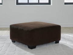 Landsings Chocolate Oversized Accent Ottoman - Ornate Home
