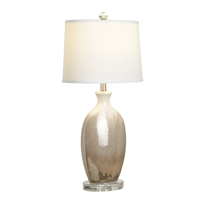 Lane Amber/Cream Table Lamp - Ornate Home