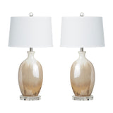 Lane Amber/Cream Table Lamp - Ornate Home