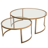 Lane Gold 2pc Round Nesting Set - Ornate Home