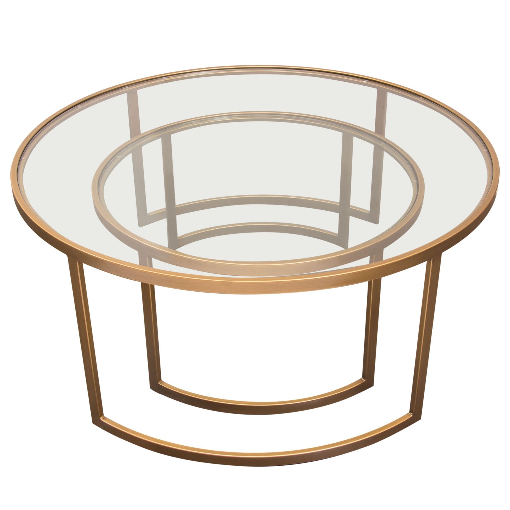 Lane Gold 2pc Round Nesting Set - Ornate Home