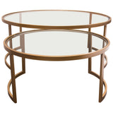 Lane Gold 2pc Round Nesting Set - Ornate Home