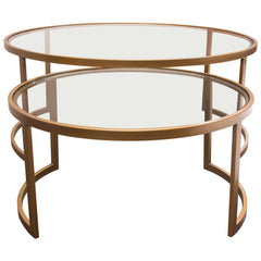 Lane Gold 2pc Round Nesting Set - Ornate Home