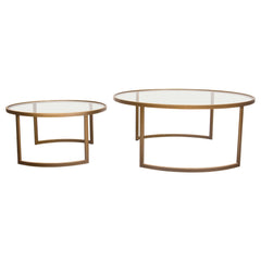 Lane Gold 2pc Round Nesting Set - Ornate Home