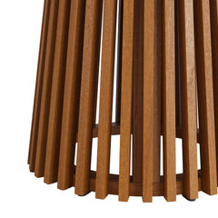 Lane Natural 39 Inch Round Outdoor Patio Teak Wood Dining Table - Ornate Home