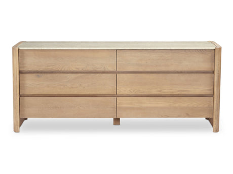 Lane Natural 6 Drawer Dresser - Ornate Home