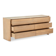Lane Natural 6 Drawer Dresser - Ornate Home