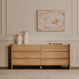 Lane Natural 6 Drawer Dresser - Ornate Home