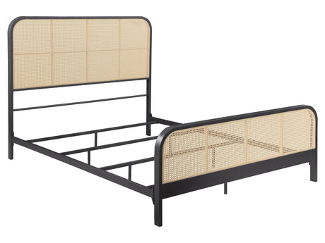 Lanewood Black Open Cane Queen Bed - Ornate Home